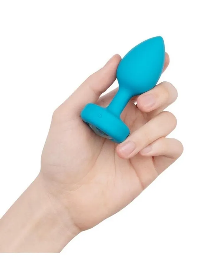 bVibe Male Sex Toys BVibe Vibrating Jewel Plug Rechargeable Silicone Anal Plug with Remote