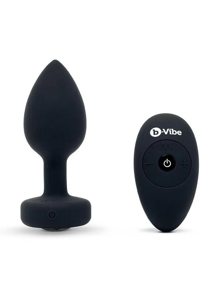 bVibe Male Sex Toys BVibe Vibrating Jewel Plug Rechargeable Silicone Anal Plug with Remote