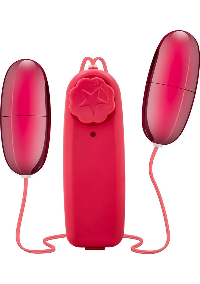 B Yours Double Pop Eggs with Remote Control Cerise B Yours Female Sex Toys