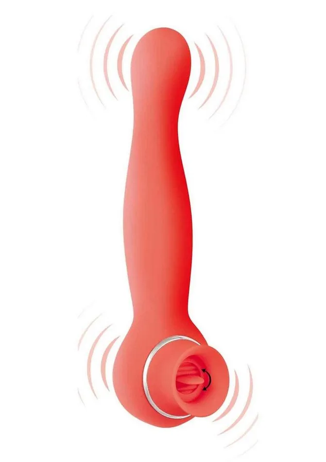 Blaze Luscious Licker Rechargeable Silicone Dual End Vibrator Blaze Female Sex Toys