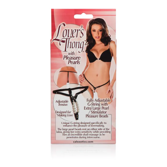 California Exotic Female Sex Toys Lovers Thong With Pleasure Pearls