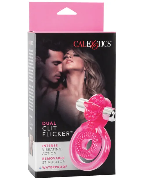 California Exotic Novelties Dual Clit Flicker Pink Vibrators