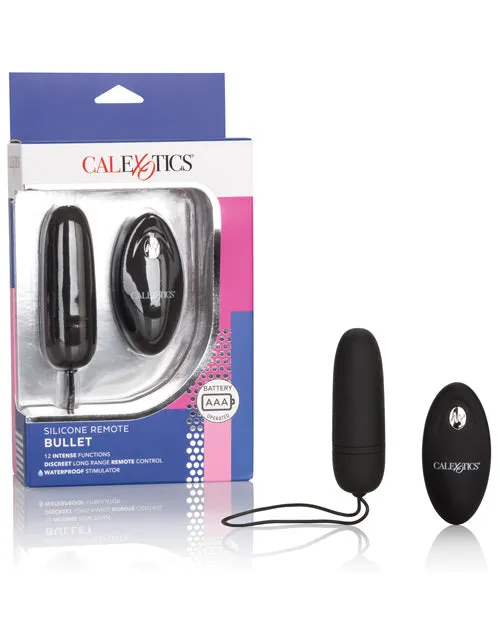 California Exotic Novelties Silicone Remote Bullet Black Anal