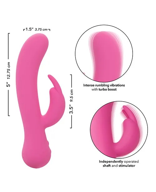 California Exotic Novelties Vibrators First Time Rechargeable Rabbit Vibrator Pink