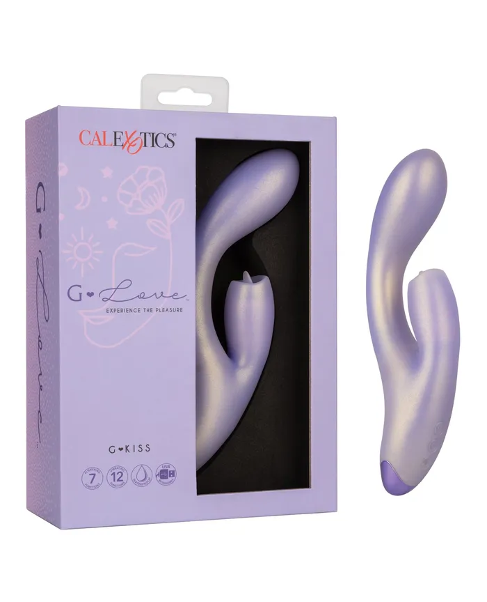 California Exotic Novelties Vibrators GLove GKiss Purple