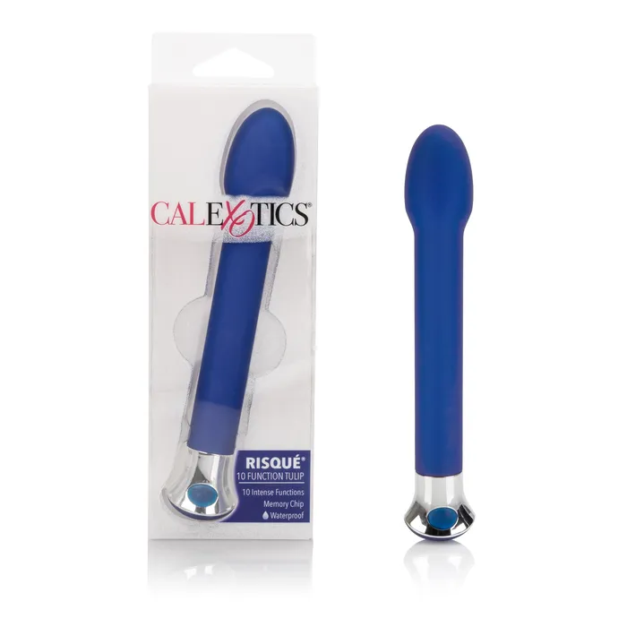 California Exotic Vibrators 10Function Risque Tulip Blue