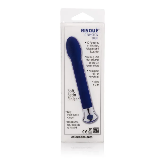 California Exotic Vibrators 10Function Risque Tulip Blue