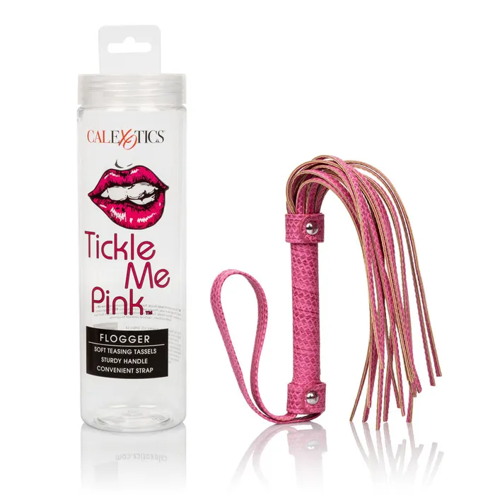 California Exotic Vibrators Tickle Me Pink Flogger