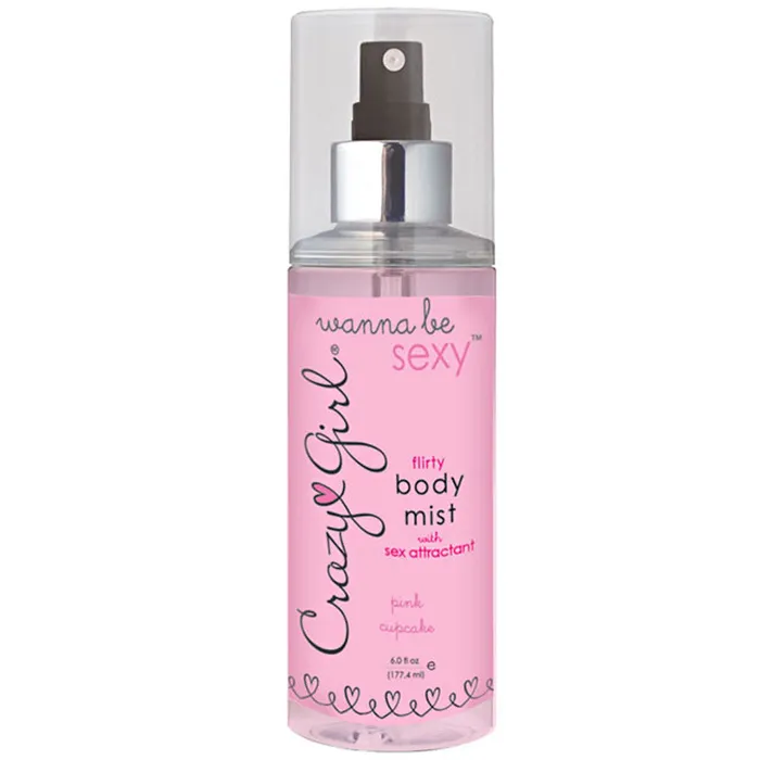 Classic Erotica Crazy Girl Body Mist Pink Cupcake 6oz PACK OF 2 Vibrators