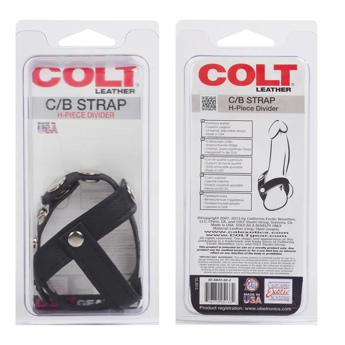 Colt Leather Cb Strap HPiece Divider California Exotic Couples