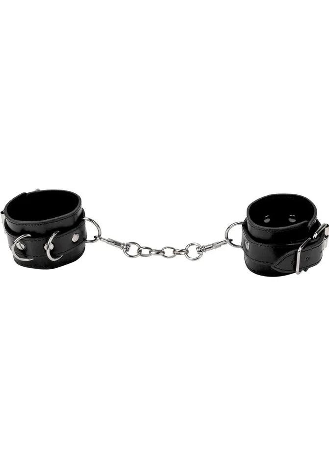 Couples Ouch Ouch Premium Bonded Leather Cuffs For Hands Or Ankles