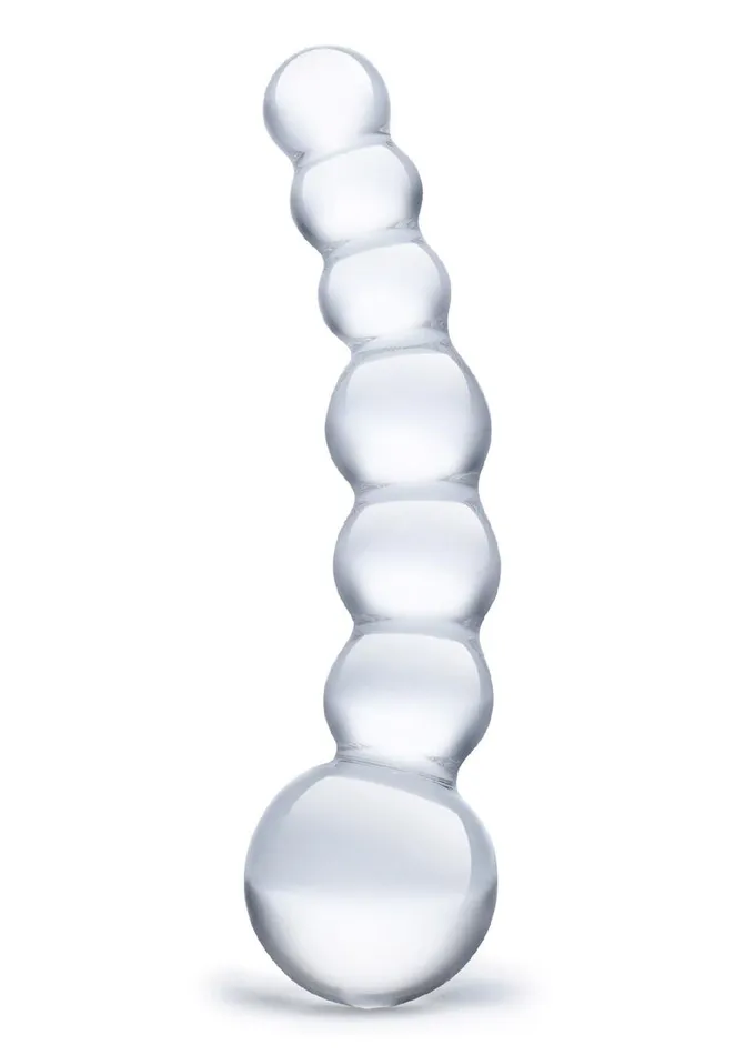 Dildos Glas Curved Beaded Glass Dildo Glas