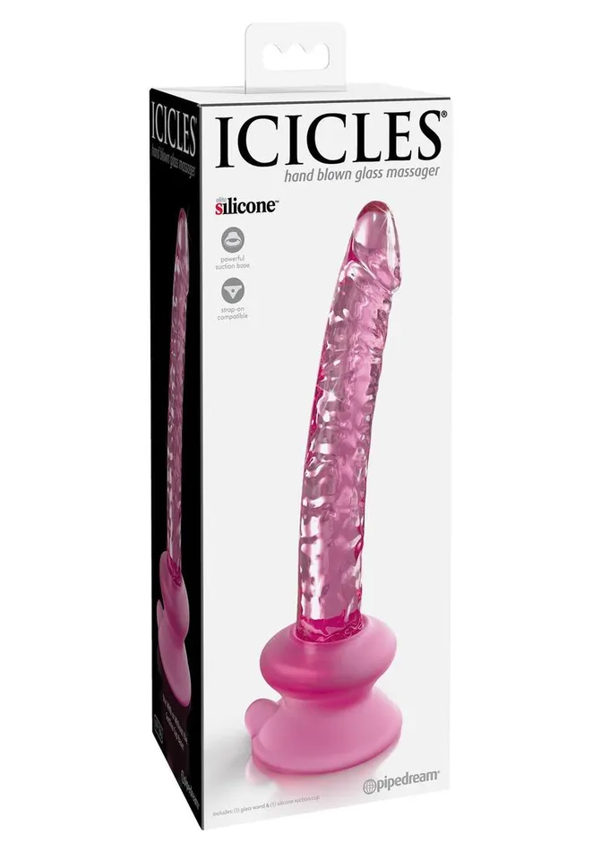 Dildos Icicles Icicles No 86 Glass Wand with Bendable Silicone Suction Cup