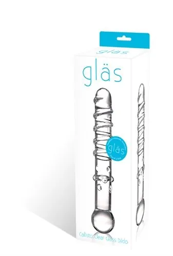 Dildos Viridian Leto Callisto Clear Glass Dildo