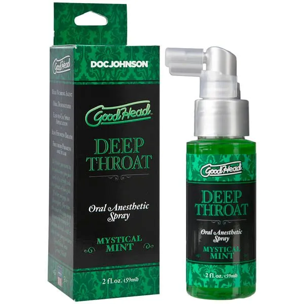 Doc Johnson Male Sex Toys GoodHead Deep Throat Spray Mystical Mint Flavoured 59 ml Bottle