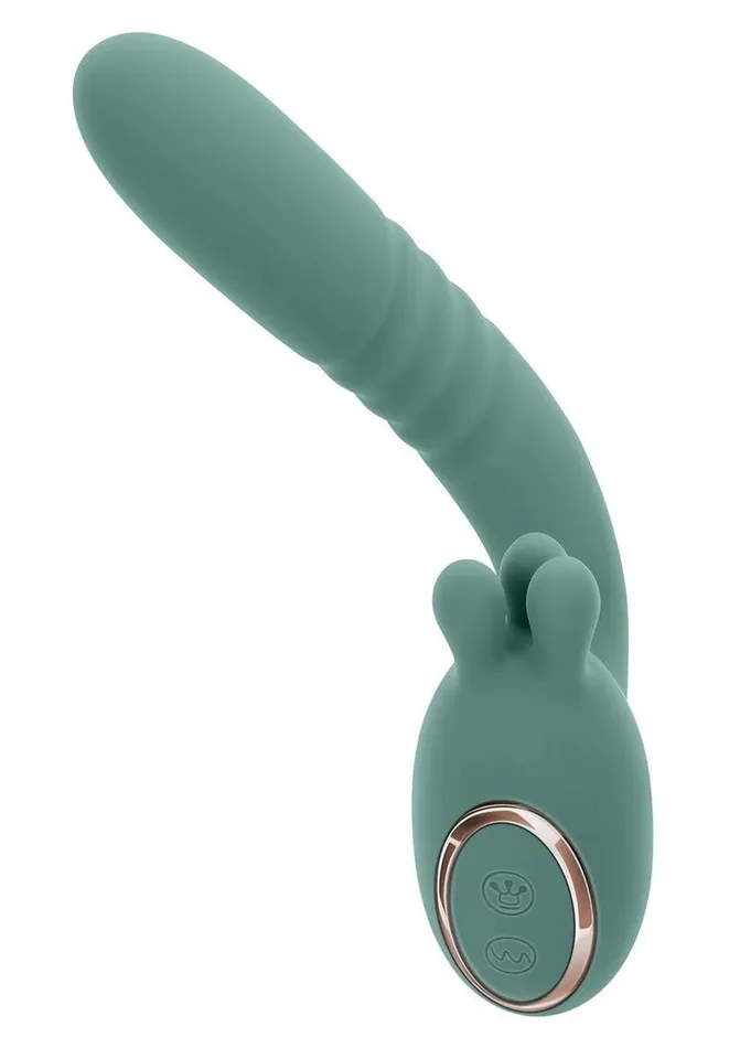 Evolved Female Sex Toys Thrust Into Ecstasy Rechargeable Silicone Dual Vibrator