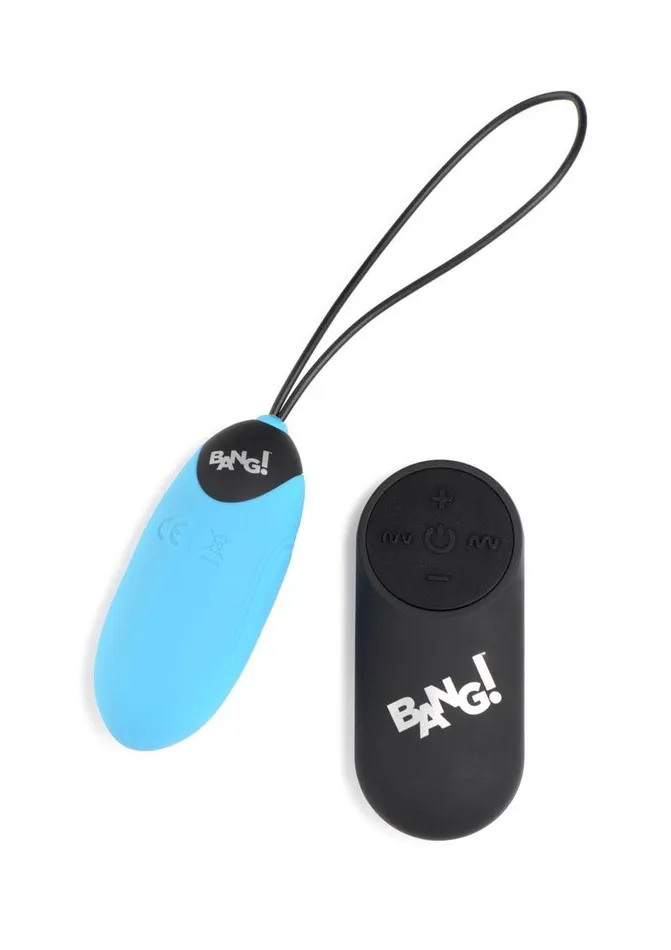 Female Sex Toys Bang 28x Grooved Rechargeable Silicone Egg with Remote Control BANG