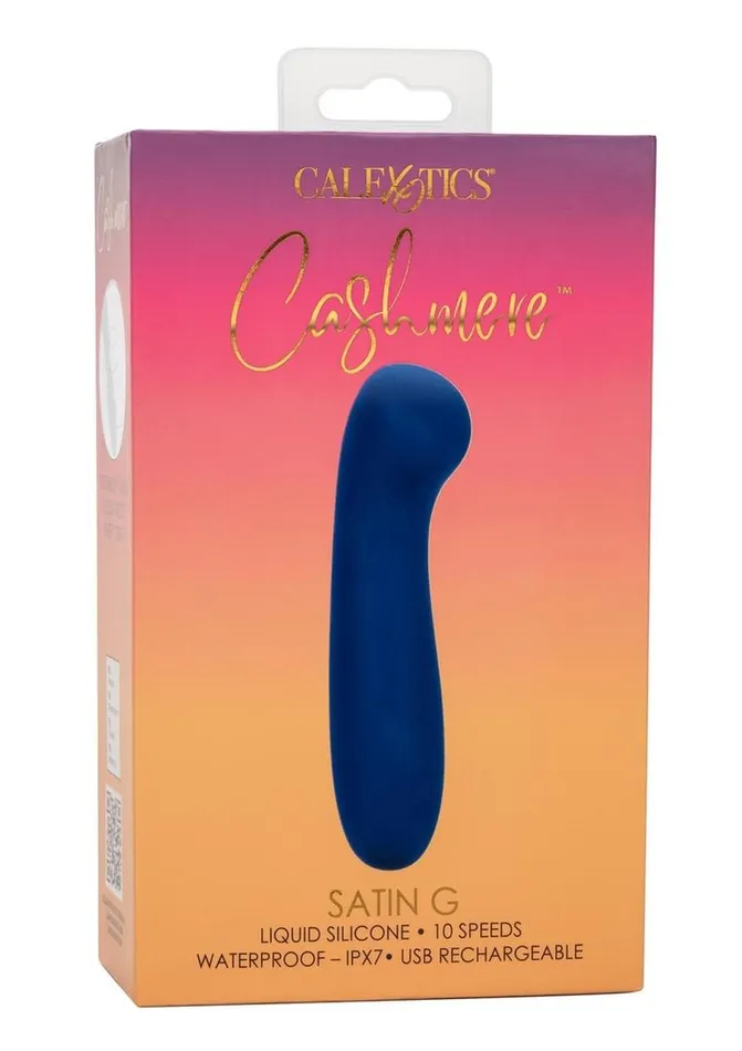 Female Sex Toys Cashmere Cashmere Satin G Rechargeable Silicone GSpot Vibrator with Clitoral Stimulator