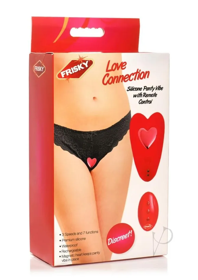 Female Sex Toys Frisky Love Connection Silicone Panty Vibe with Remote Control Frisky