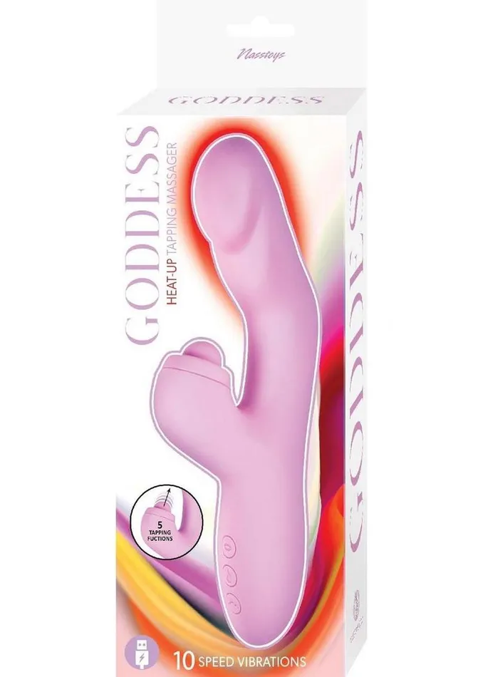 Female Sex Toys Goddess Heat Up Rechargeable Silicone Tapping Massager Goddess