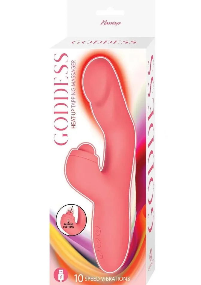 Female Sex Toys Goddess Heat Up Rechargeable Silicone Tapping Massager Goddess