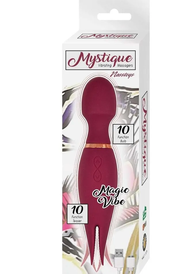 Female Sex Toys Mystique Mystique Vibrating Massagers Rechargeable Silicone Magic Wand