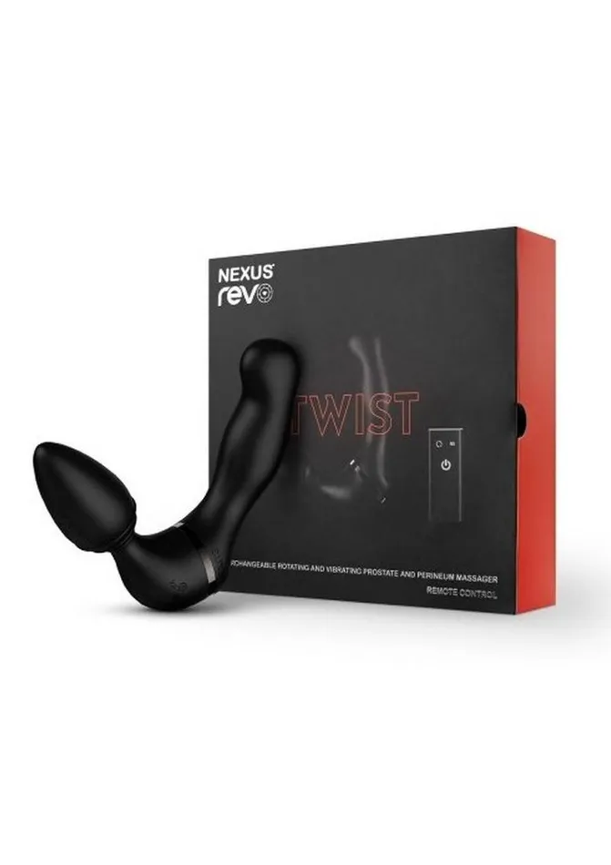 Female Sex Toys Nexus Nexus Revo Twist Rechargeable Silicone Rotating Dual Vibrator with Remote Control