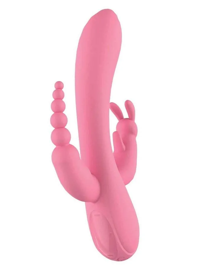 Female Sex Toys The Beat Trifecta Rechargeable Silicone Multifunction Rabbit Vibrator The Beat