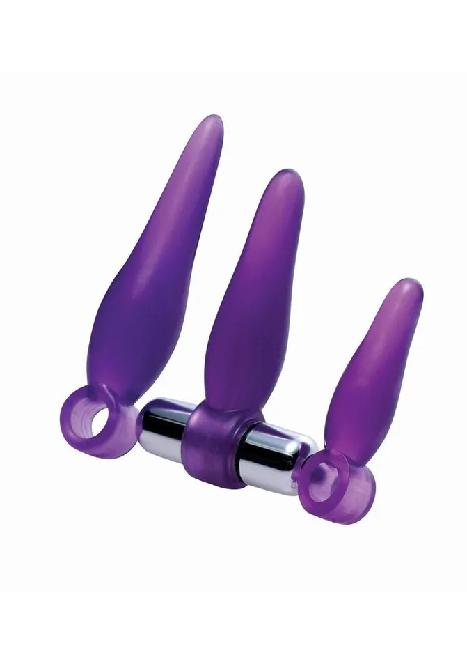 Frisky Frisky Fanny Fiddlers 3 Piece Finger Rimmer Set Vibrating Bullet Female Sex Toys