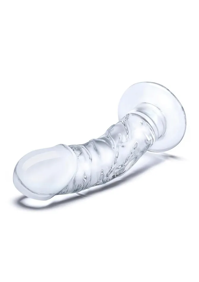 Glas Dildos Glas Curved Realistic Glass Dildo with Veins