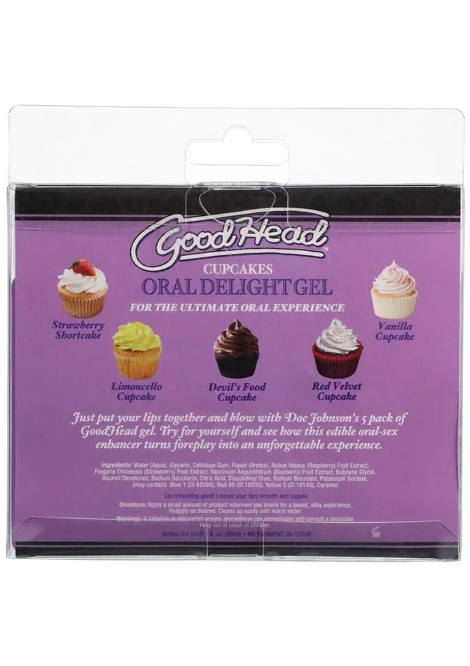 Goodhead Oral Delight Gel Cupcakes GoodHead Enhancers