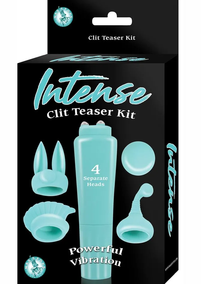 Intense Clit Teaser Kit Mini Vibrator with Silicone Attachments Intense Female Sex Toys