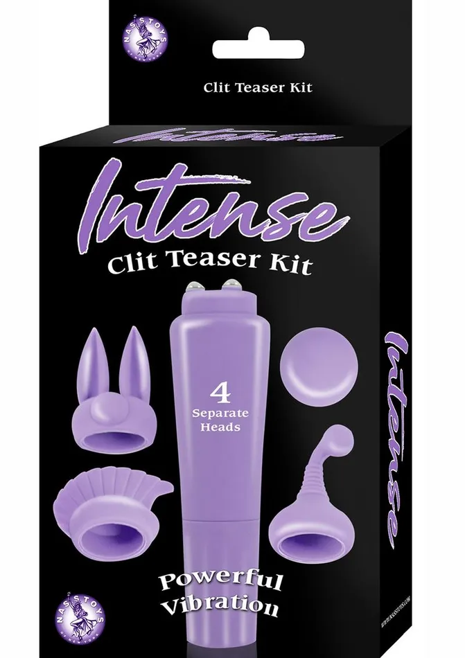 Intense Clit Teaser Kit Mini Vibrator with Silicone Attachments Intense Female Sex Toys