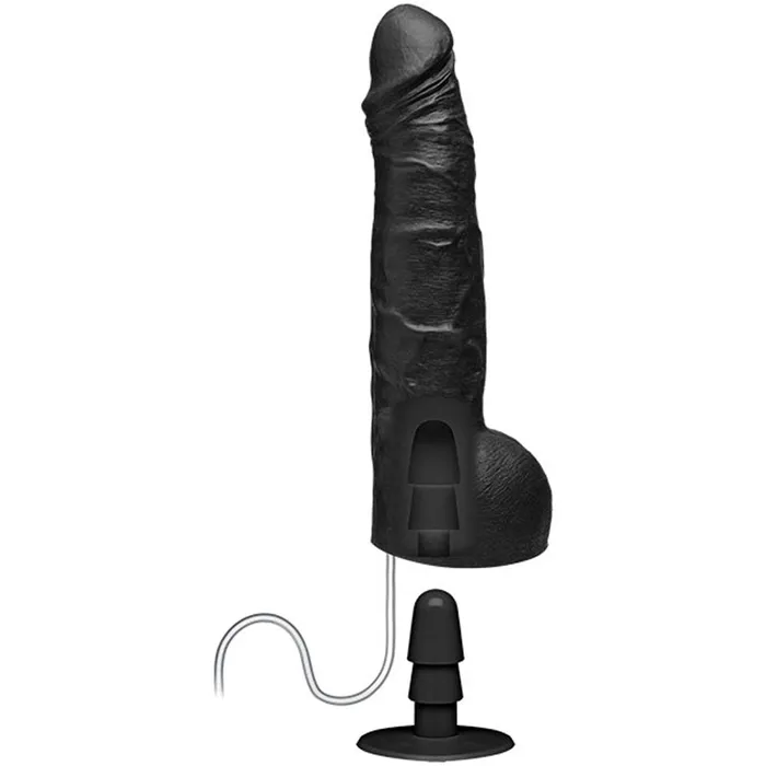 Kink Wet Works 10 Inch Dual Density Ultraskyn Squirting Cumplay Cock With Removable VacULock Suction Cup Doc Johnson Dildos