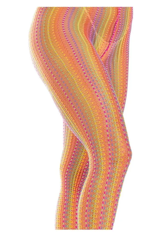 Leg Avenue Leg Aventue Rainbow Crochet Net Tights Anal