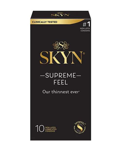 Lifestyles SKYN Supreme Feel Condoms Pack of 10 Paradise Marketing Male Sex Toys