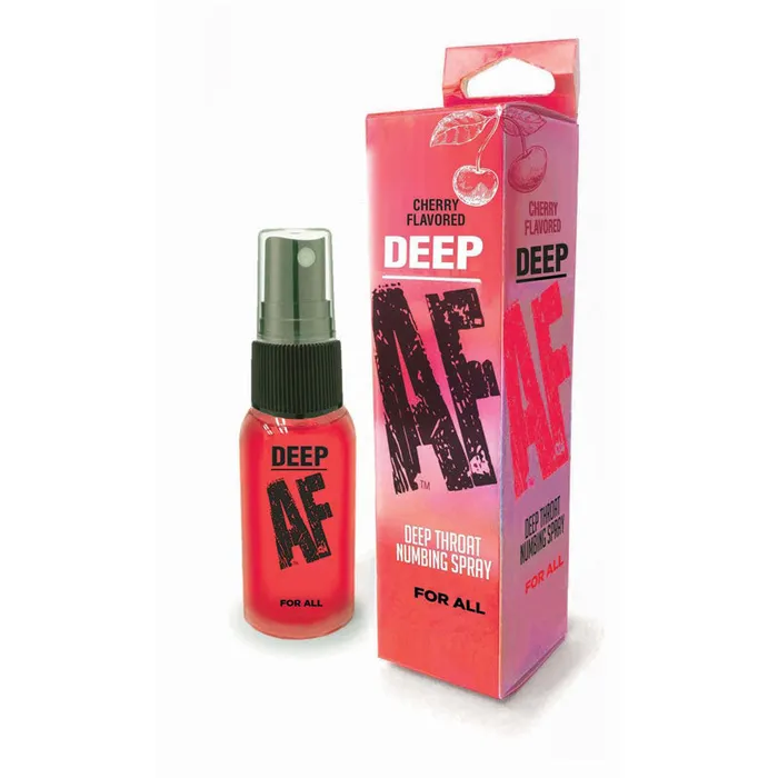 Little Genie Male Sex Toys Deep AF Cherry Cherry Flavoured Deep Throat Spray 29 ml