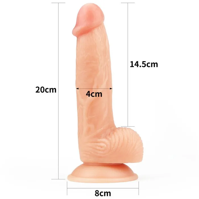 Lovetoy The Ultra Soft Dude 203 cm 8 Dong Dildos