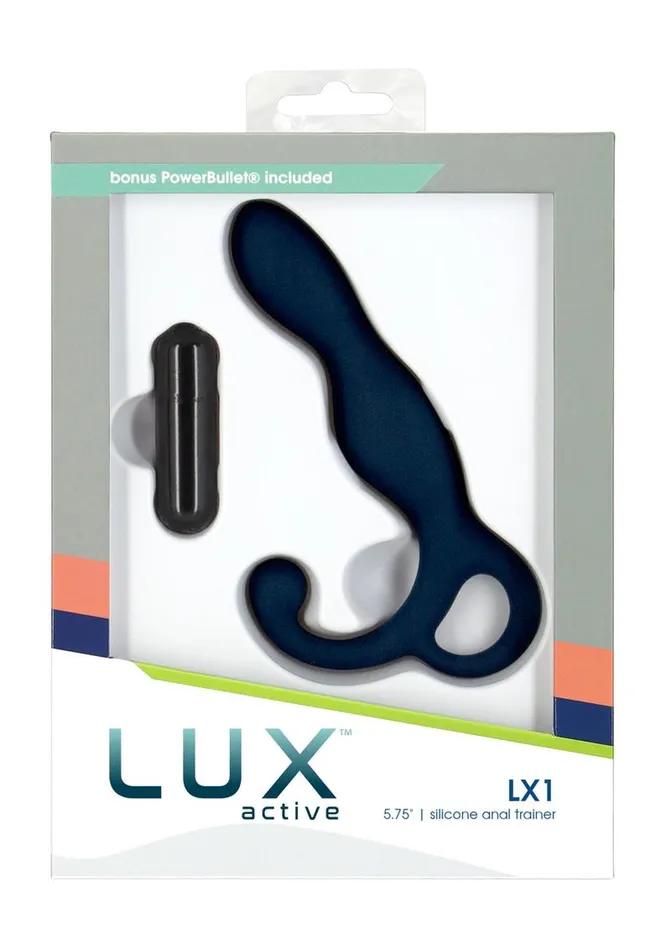 Lux Active Lx1 Silicone Rechargeable Anal Trainer with Bullet Lux Active Female Sex Toys