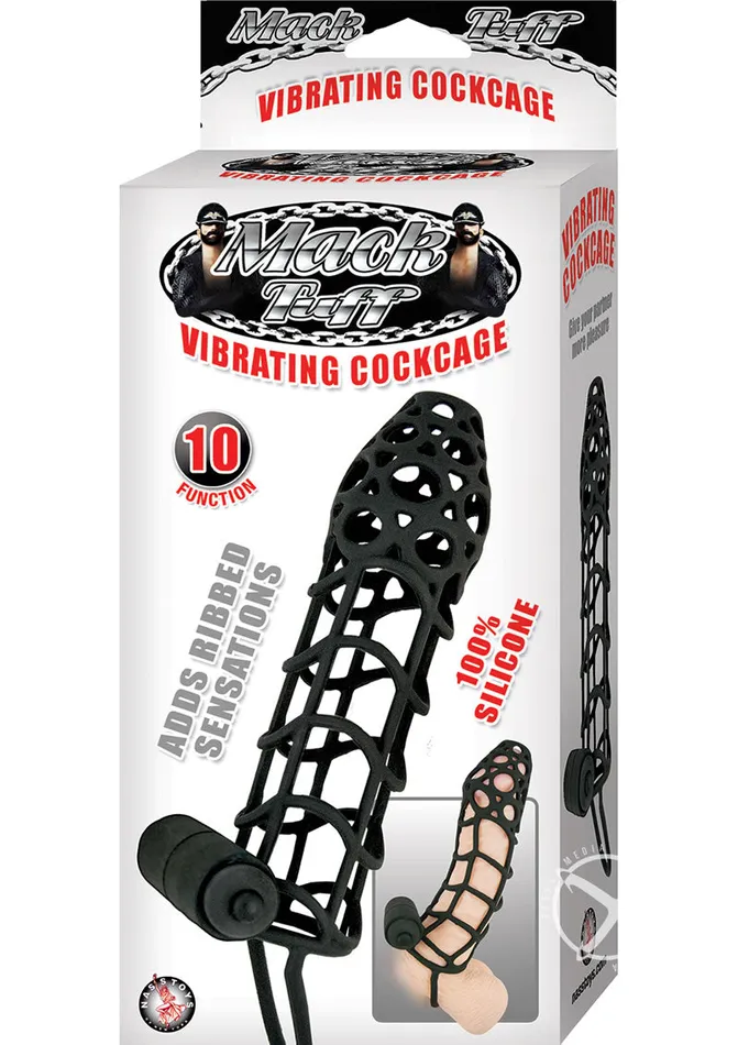 Mack Tuff Vibrating Silicone Cockcage Cock Ring Mack Tuff Male Sex Toys