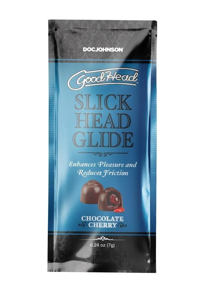 Male Sex Toys GoodHead Goodhead Slick Head Glide 24oz Bulk 48 Pieces Chocolate Cherry