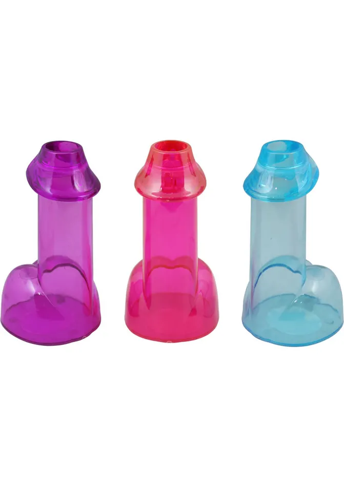 Male Sex Toys Kheper Games Penis Shooters Double Shot Glasses Assorted Colors Counter