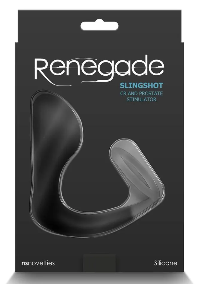 Male Sex Toys Renegade Slingshot Silicone Cock Ring and Prostate Plug Renegade