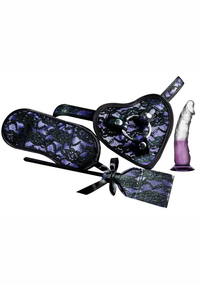 Nasstoys Female Sex Toys Heart Throb Deluxe Harness Kit with Curved Dildo