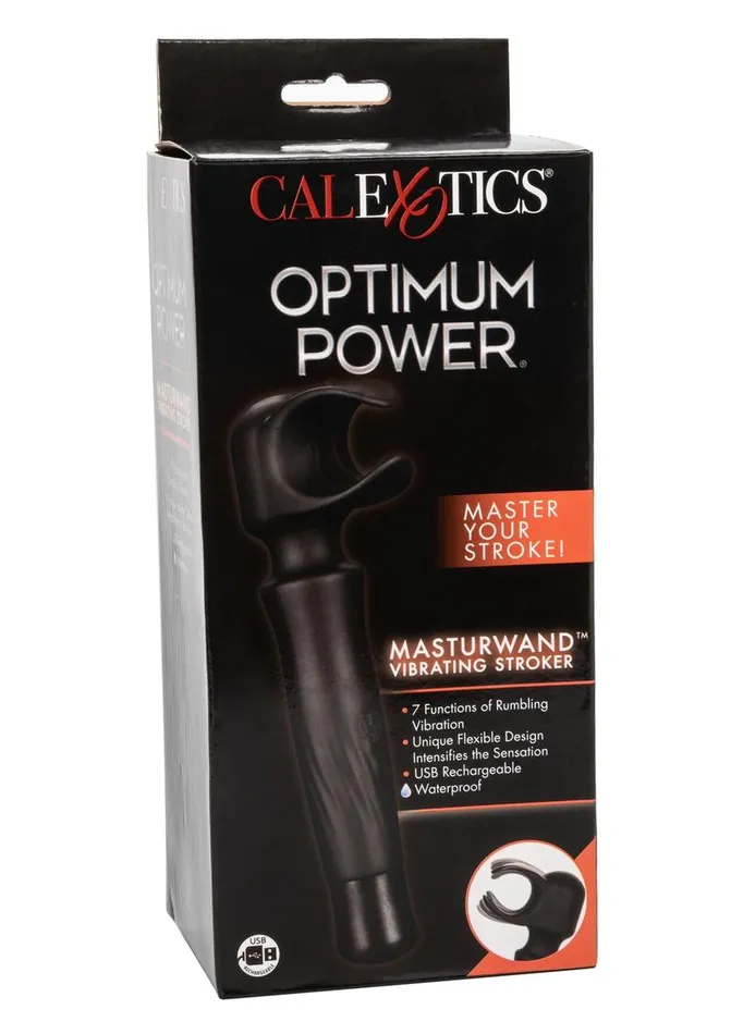 Optimum Power Masturwand Vibrating Stroker Rechargeable Masturbator Optimum Power Male Sex Toys