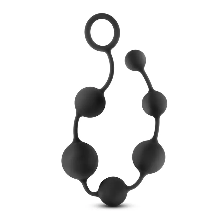 Performance 16 Inch Silicone Anal Beads Black Blush Novelties Anal