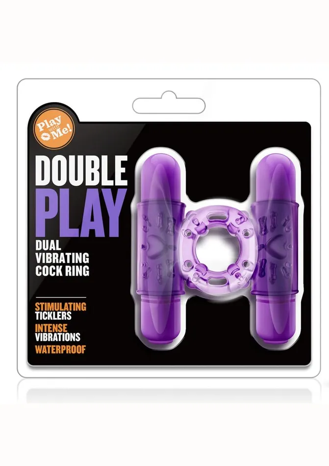 Play with Me Play with Me Double Play Dual Vibrating Cock Ring Couples