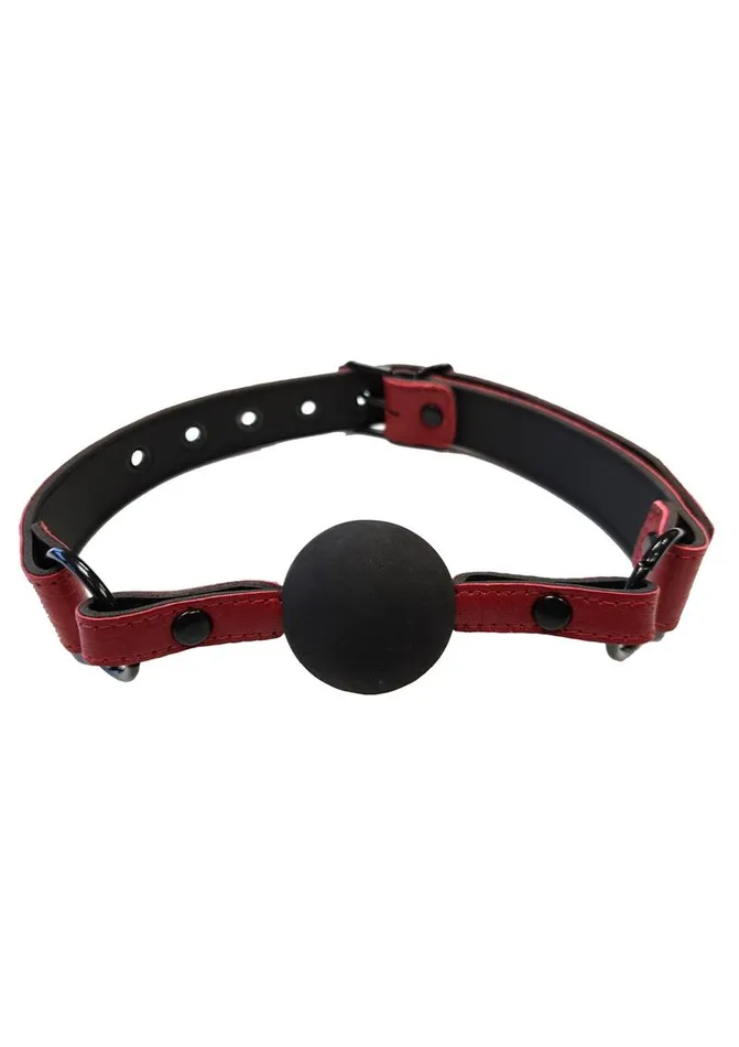 Rouge Male Sex Toys Rouge Anaconda Leather Adjustable Ball Gag