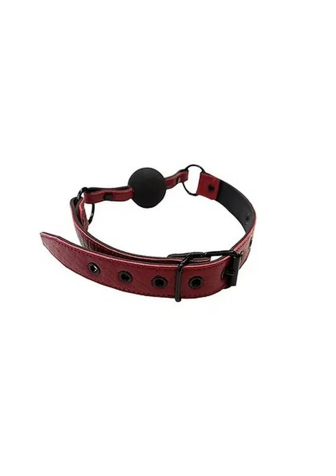 Rouge Male Sex Toys Rouge Anaconda Leather Adjustable Ball Gag