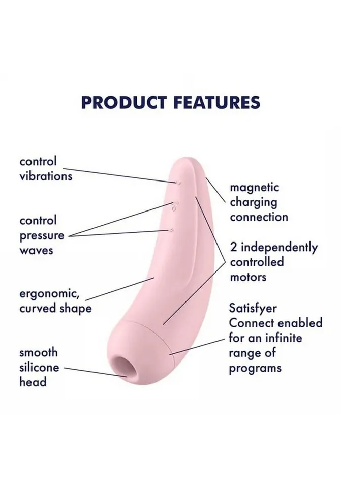 Satisfyer Female Sex Toys Satisfyer Curvy 2 Rechargeable Silicone Clitoral Stimulator